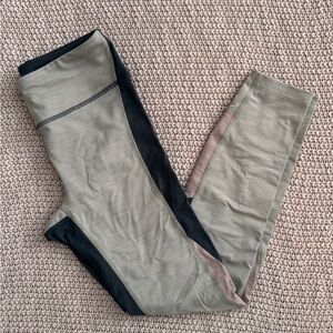 Outdoor Voices Green Color Block Leggings